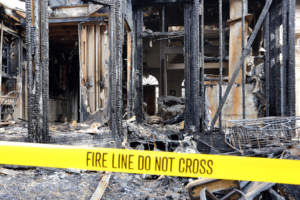 Hotel Fire Damage.
