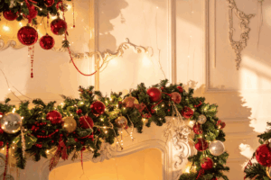 Christmas fire safety for decorations.