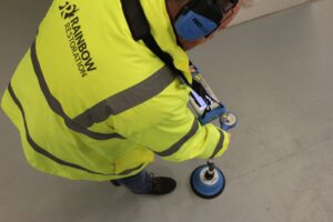 Acoustic testing leak detection.