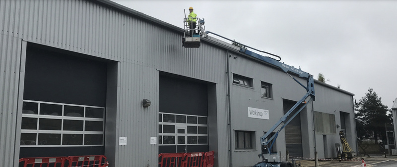 High Level Gutter Clearance at South West Water