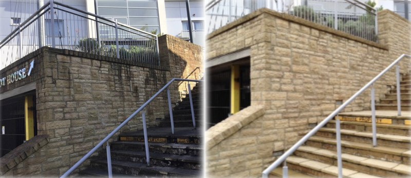 Jet Wash and Steam Clean to Residential block in Poole
