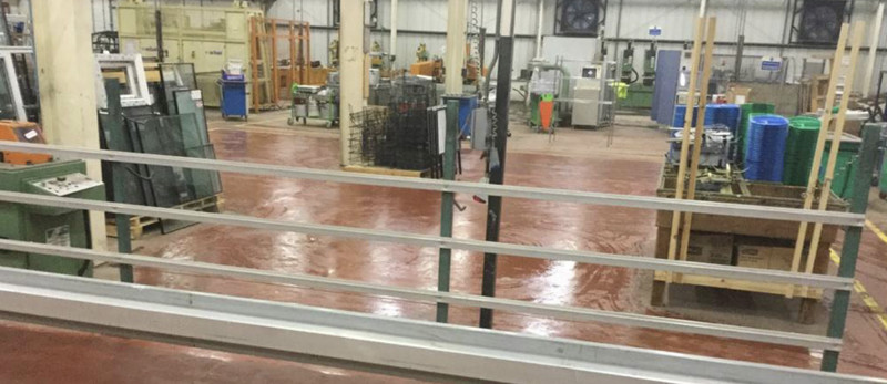 Sewerage flood clean-up at factory
