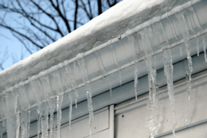 Frozen gutters.