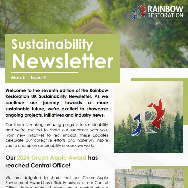 Sustainability Newsletter March 2025 Cover.