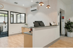 Housing Association cleaned lobby.